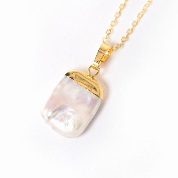 AYANA Pearl Gold Plated Crystal Pendant for Optimism, Sincerity & Self-Love - Picture 3 of 9